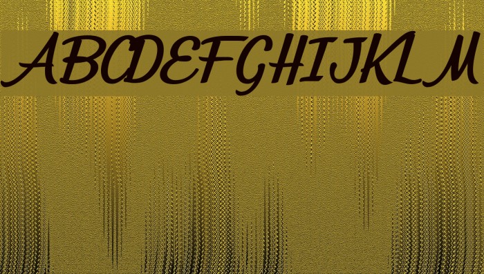 Quick Kiss Personal Use Font examples