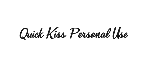 Quick Kiss Personal Use  Logo