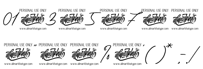 Quick Letter Font OTHER CHARS