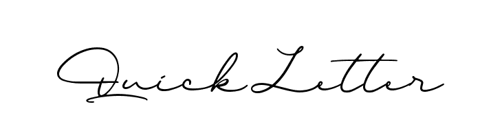 Quick Letter  免费字体下载