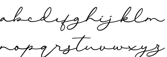 Quick Letter Font LOWERCASE