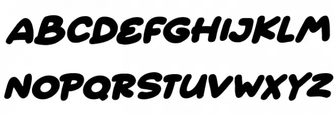 Quick Love Italic 字体 大写