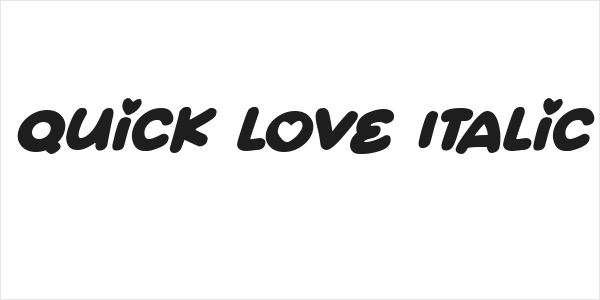 Quick Love Italic Logo