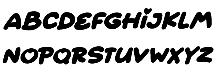 Quick Love Italic Font LOWERCASE