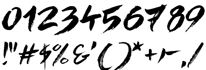 Quick Menu Boards Font OTHER CHARS