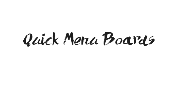 Quick Menu Boards Logo