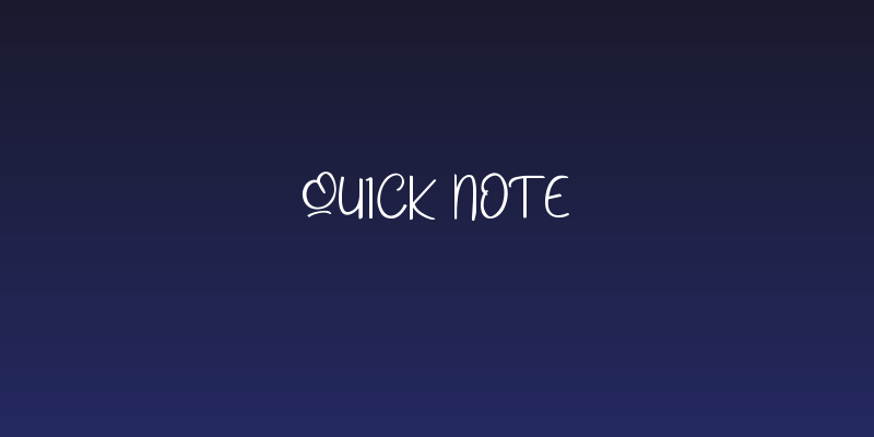 Quick Note Social Header