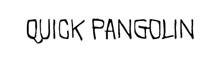 Quick Pangolin Шрифта