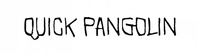 Quick Pangolin  नि: शुल्क फ़ॉन्ट्स डाउनलोड