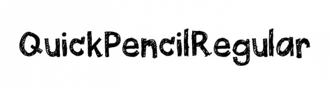 Quick Pencil Regular  Frei Schriftart Herunterladen