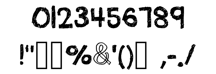 Quick Pencil Regular Font OTHER CHARS