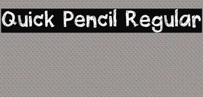 Quick Pencil Regular Example 3