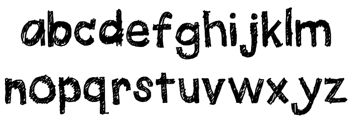 Quick Pencil Regular Font LOWERCASE