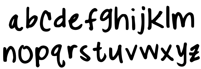 Quick Print Regular Font LOWERCASE
