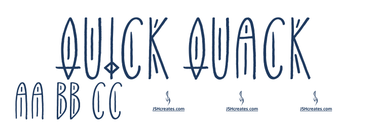 Quick Quack Font Preview