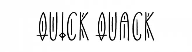 Quick Quack Caratteri