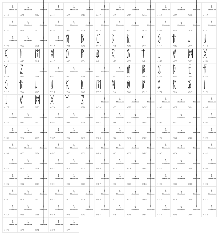 Quick Quack Character Map