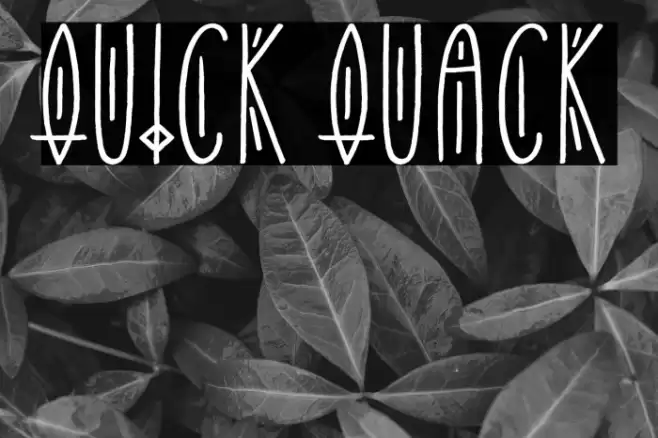 Quick Quack Caratteri examples