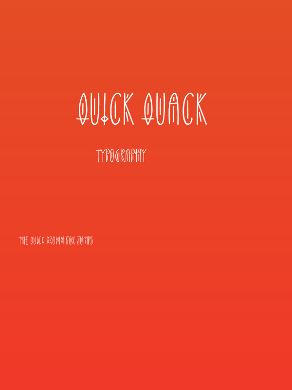 Quick Quack Poster