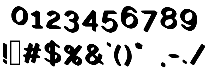 Quick Run Font OTHER CHARS