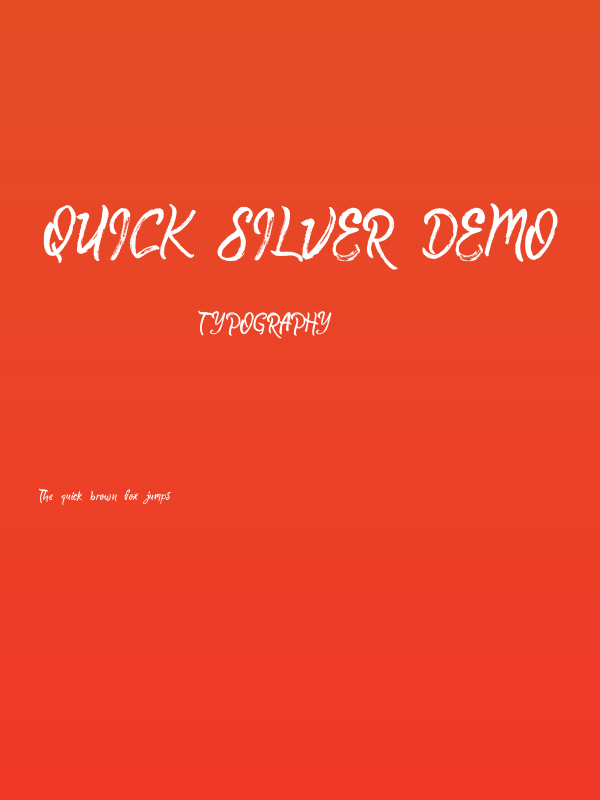 Quick Silver Demo Poster
