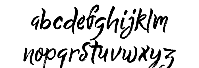 Quick Silver Demo Font LOWERCASE