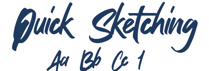 Quick Sketching Font Preview