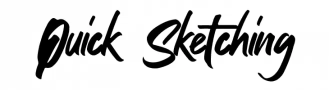 Quick Sketching  免费字体下载