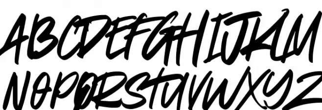 Quick Sketching फ़ॉन्ट अपरकेस