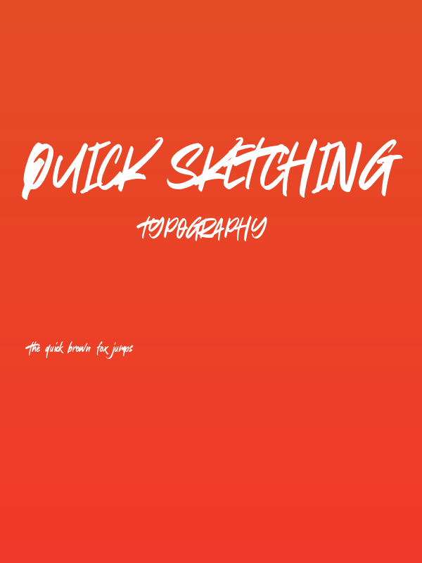 Quick Sketching Poster