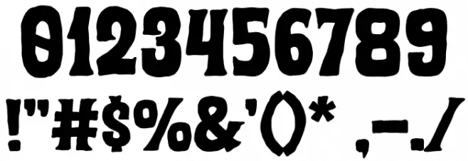 Quick Spooky Font OTHER CHARS