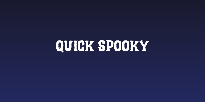 Quick Spooky Social Header