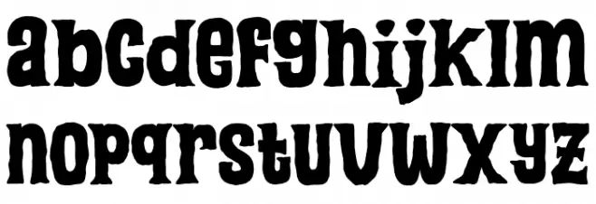 Quick Spooky फ़ॉन्ट लोअरकेस