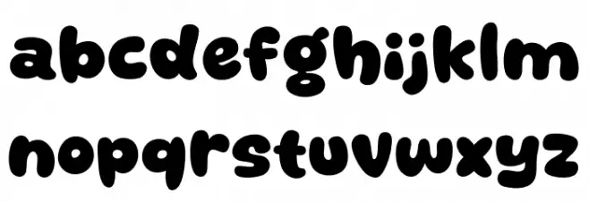 Quick Stand Schriftart Kleinbuchstaben