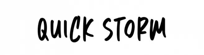 Quick Storm Font