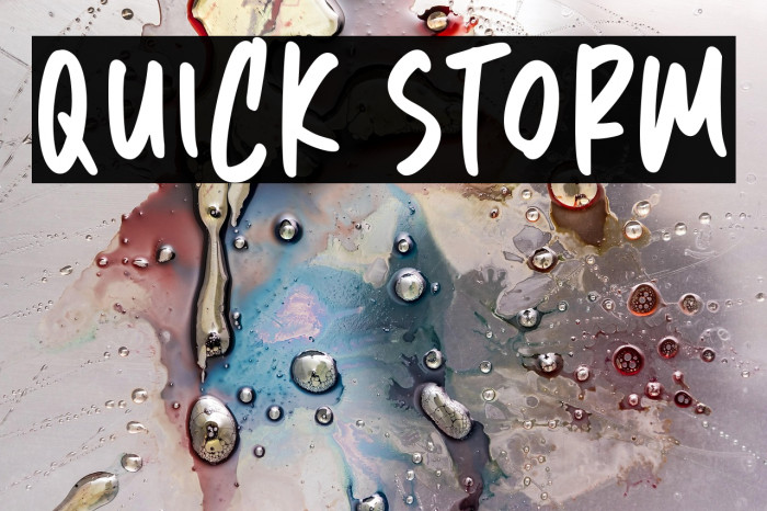 Quick Storm Example 1