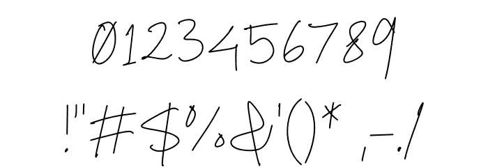 Quick Story Font OTHER CHARS