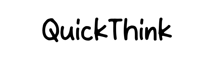 Quick Think  नि: शुल्क फ़ॉन्ट्स डाउनलोड