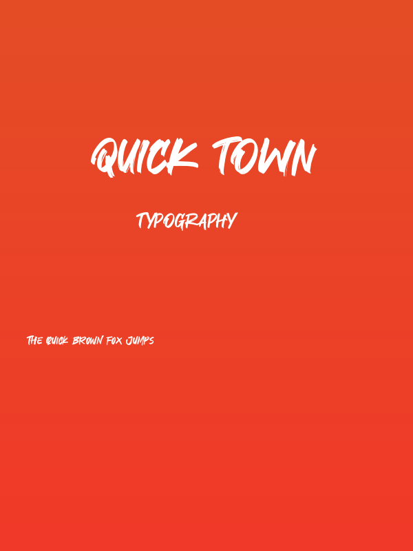 Quick Town Poster