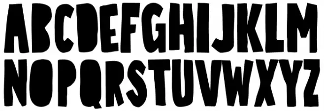 Quick Trick Schriftart Groß