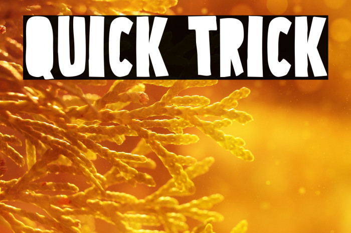 Quick Trick Example 1