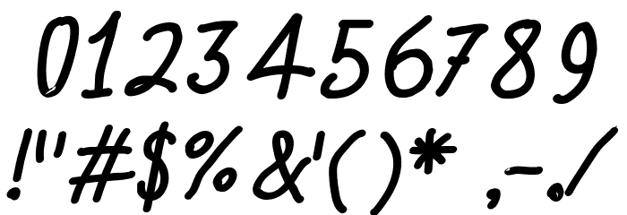Quick Writing Bold Italic Font OTHER CHARS