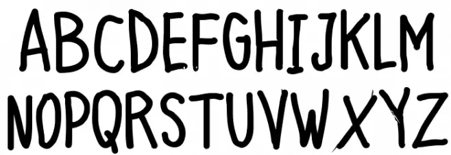 Quick Writing Bold Fonte MAIÚSCULAS