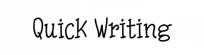 Quick Writing  フリーフォントのダウンロード