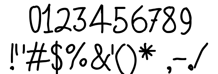 Quick Writing Font OTHER CHARS
