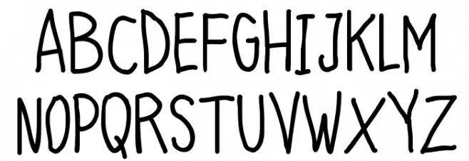 Quick Writing Schriftart Groß