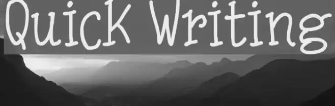 Quick Writing Font examples