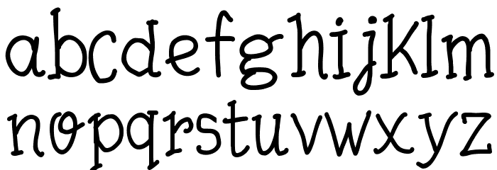 Quick Writing Font LOWERCASE