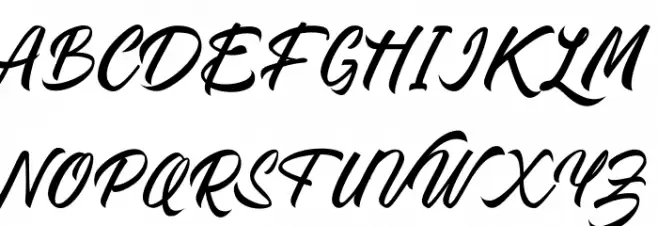 Quick dream フォント 大文字
