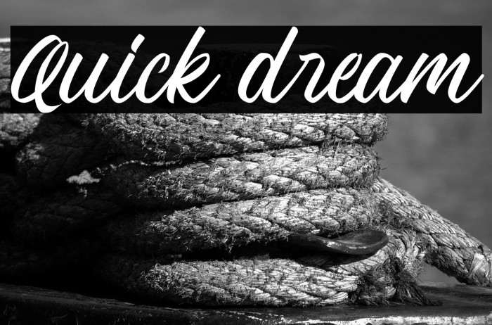 Quick dream Example 2